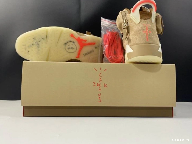 Travis Scott Khaki Air 6 Retro Jordan DH0690-200 British 1003
